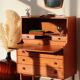 Secrétaire scandinave en teck - MSE Mobler 1960
