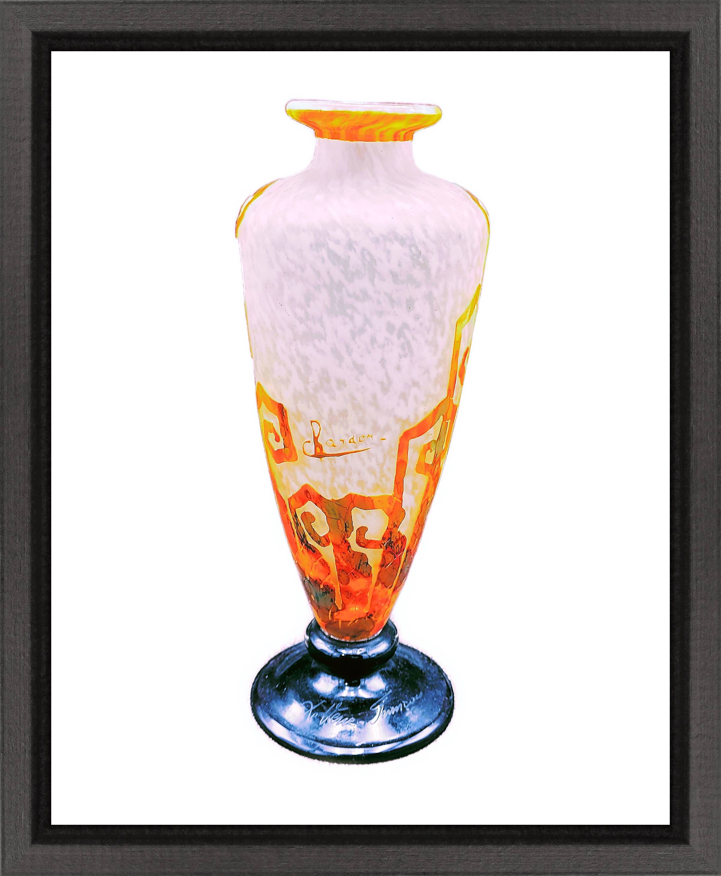 Superb Art Deco vase "Les fougères" by Charles Schneider (1881-1953)