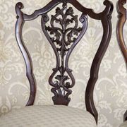 Chaises en frêne Louis XV antiques avec dossiers ajourés, ensemble de 4