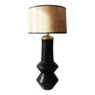 Black ceramic lamp