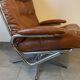 Vintage reclining lounge chair and footrest
