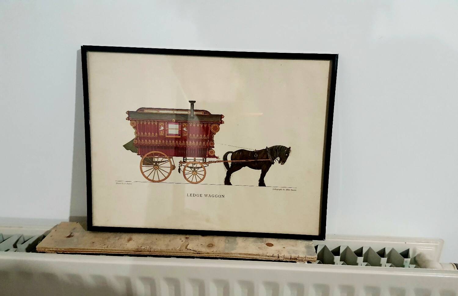 Lithograph Ledge wagon by Allen Davies