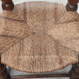Rustic chair turned wood / design 20 th century