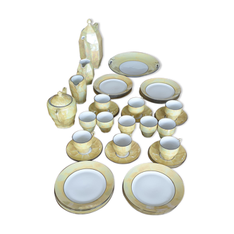 Coffee service and porcelain dessert Art Deco 1930 Czechoslovakia