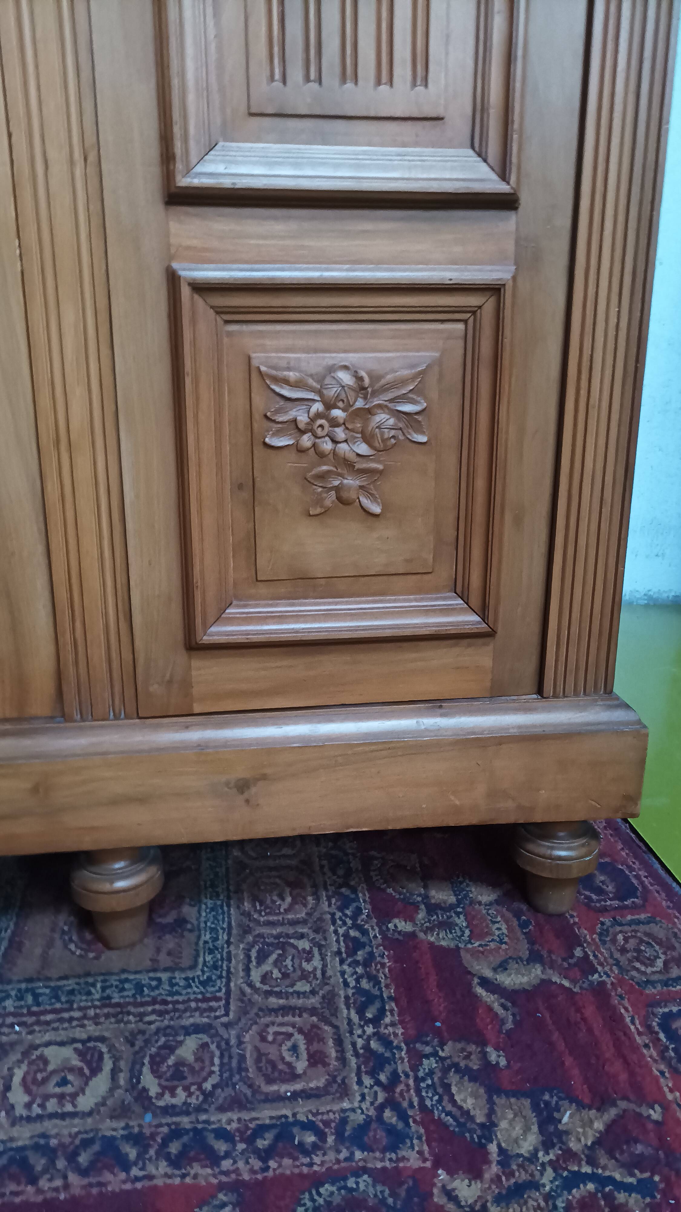 Art Deco walnut bookcase