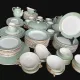 Villeroy & Boch table service in celadon green and ivory - 102 pieces