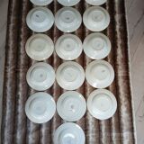 16 mismatched antique deep plates