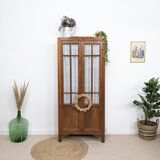 Wardrobe with vintage display case