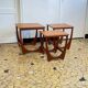 Teak trundle coffee table