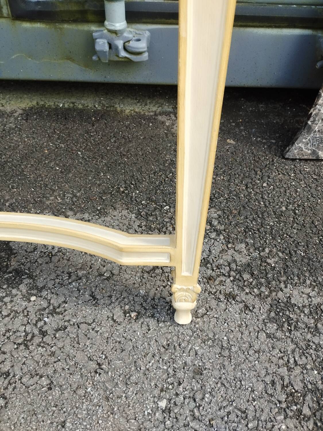 Antique Louis XVI style console with marble top