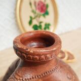 Vase , terracotta soliflore made in greece - vintage