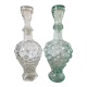 Lot de 2 carafes vintage en verre raisin