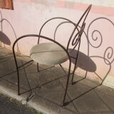 Chaise en fer forgé