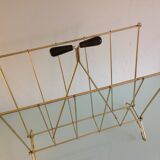 Vintage golden metal magazine door and wrist wood