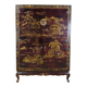 Vintage Chinese cabinet (red/gold) traditional scene bohomian