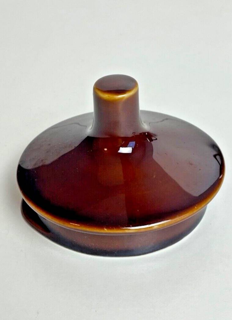 Vintage Villeroy & Boch teapot, in brown stoneware, made in Luxembourg