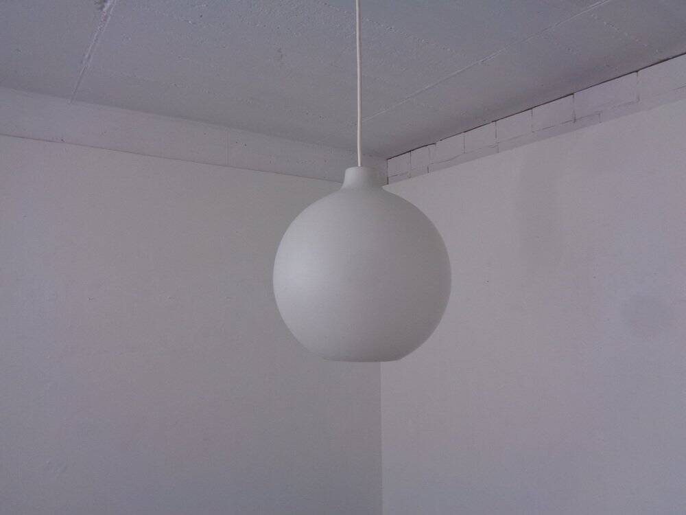 Opaline Glass Satellite Pendant Lamps by Vilhelm Wohlert for Louis Poulsen, 1960s, Set of 2