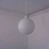 Opaline Glass Satellite Pendant Lamps by Vilhelm Wohlert for Louis Poulsen, 1960s, Set of 2