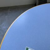 80s round beech table