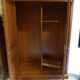Wardrobe two doors empire style wood merisier