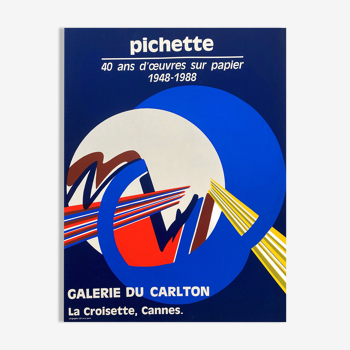 Poster by James Pichette for the Carlton Gallery 1988