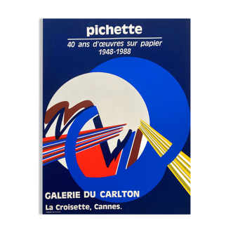 Poster by James Pichette for the Carlton Gallery 1988