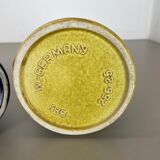 Set of 2 Multi-Color Fat Lava Op Art Pottery Vase by Bay Ceramics Germany, 1970s