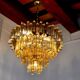 Paolo Venini two-tone chandelier, 4 levels, 1970, Italy