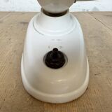 Vintage White Bakelite Table Lamp, 1950s