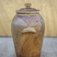 Olive wood lidded pot, storage pot, wooden pot, wooden box, storage pot, kitchen