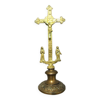 Crucifix en bronze XVIIIe siècle.