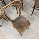 Suite de 12 chaises de bistrot à gaufrage végétal 1920