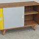 Yellow and grey U-452 sideboard by Jiri Jiroutek for Interier Praha 1960