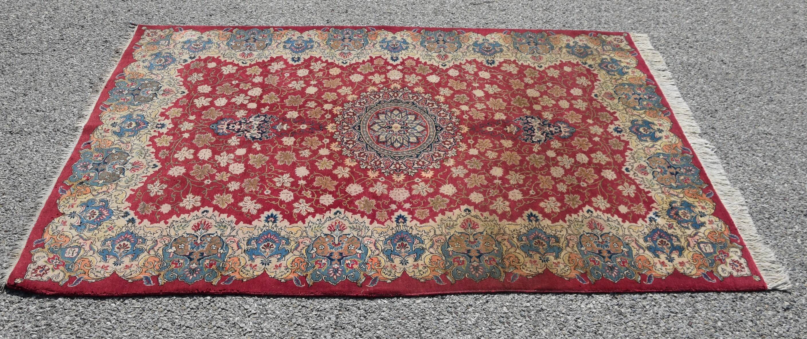 Oriental Iran Rug, Kashan Persian - 2.15 x 1.42 Meters