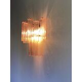 Contemporary Pink “Tronchi” Wall Sconce in Venini Style