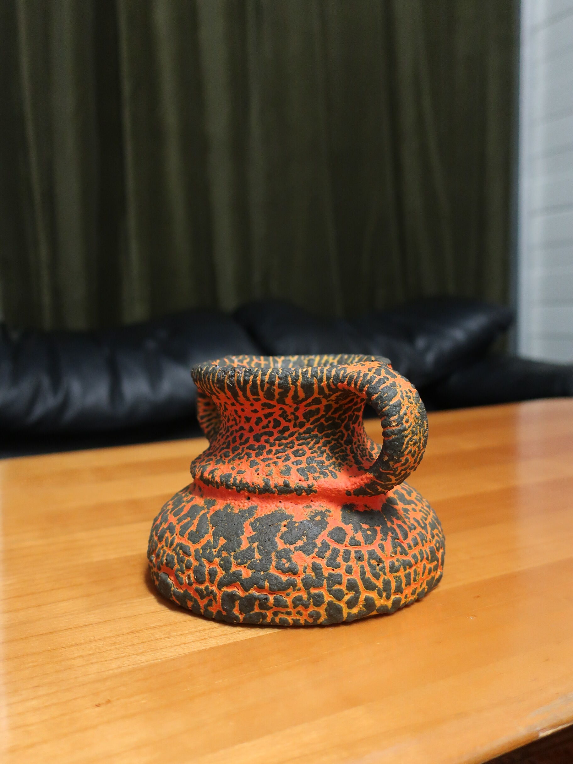 60s type fat lava amphora vase