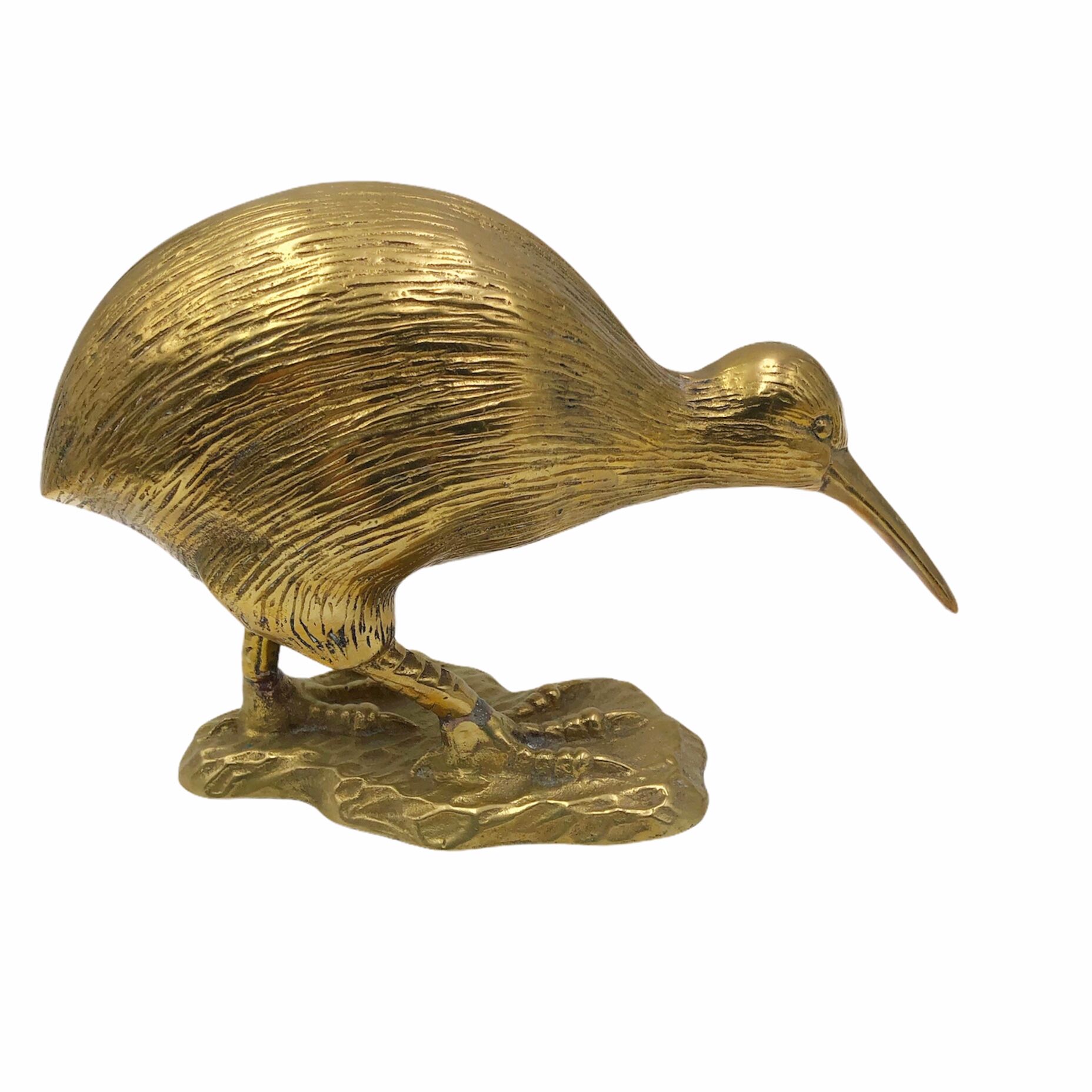 Golden brass bird