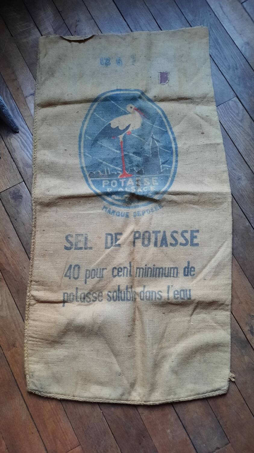 Potash jute bag from Alsace