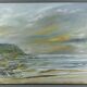 Oil on canvas Seaside at Cap Gris-Nez signed Lièvin painter from Calais 1970s