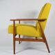 Fauteuil original "FOX", Pologne années 1970, entièrement restauré, jaune