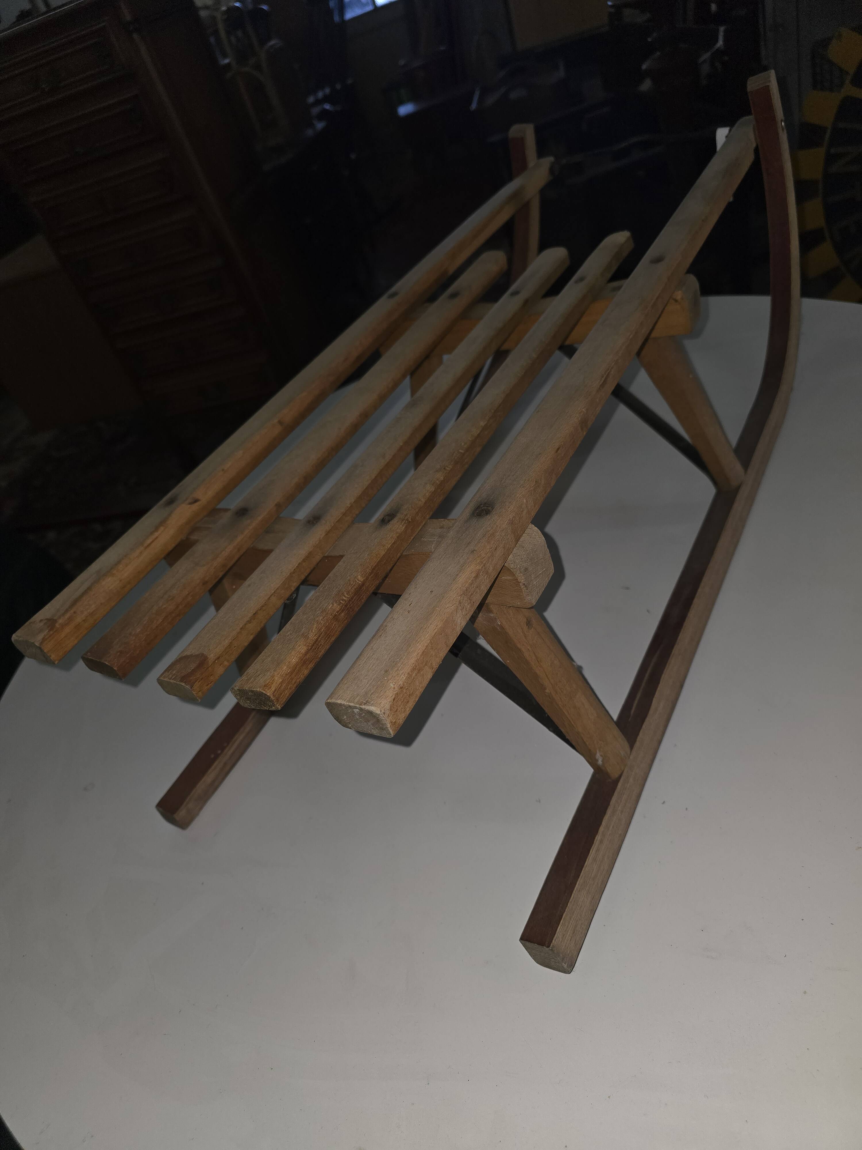 Vintage wooden sled