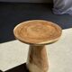 Natural solid suar side table (monoxyle) with a minimal conical base.