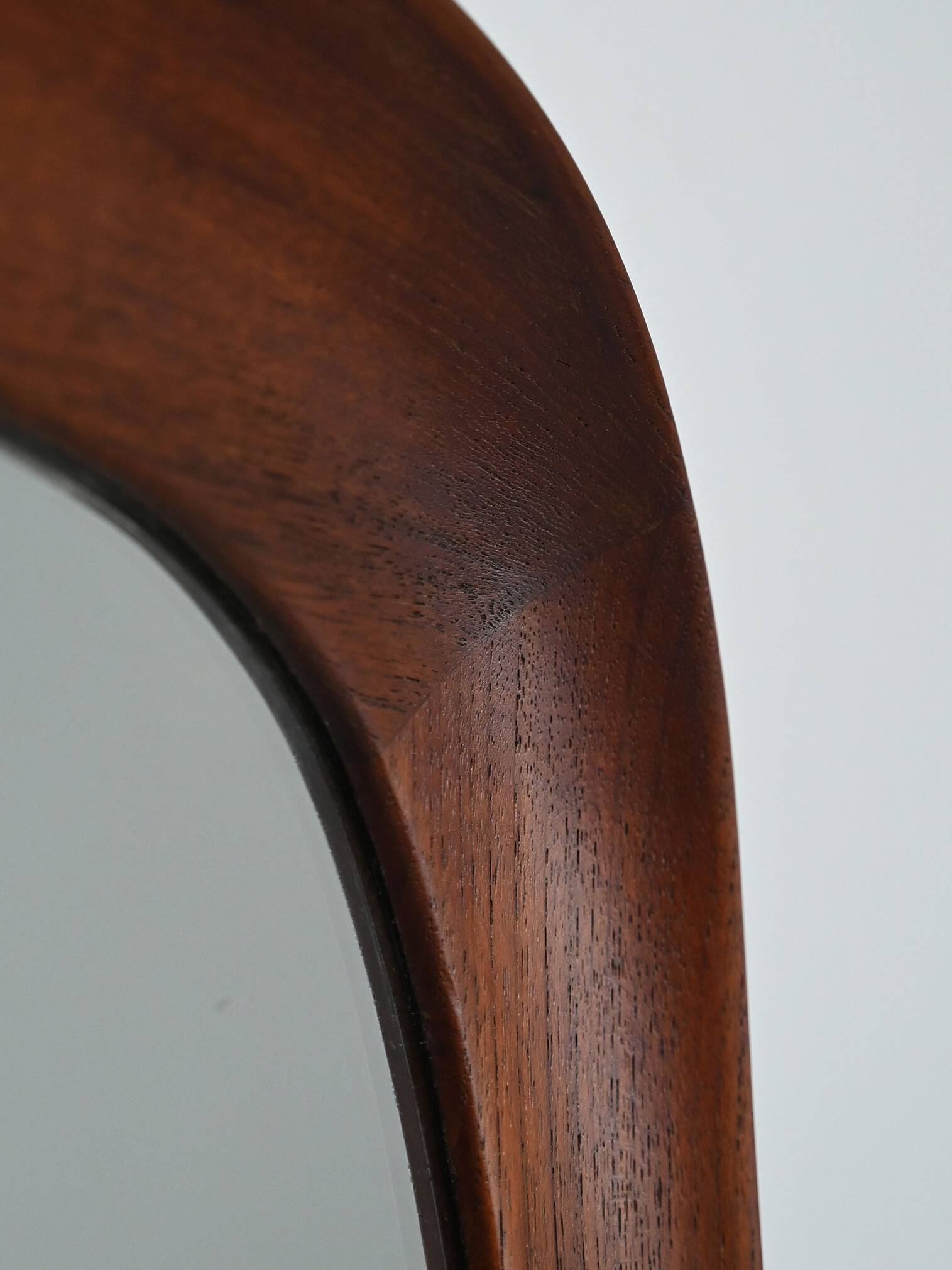 Swedish G&T oval mirror in teak