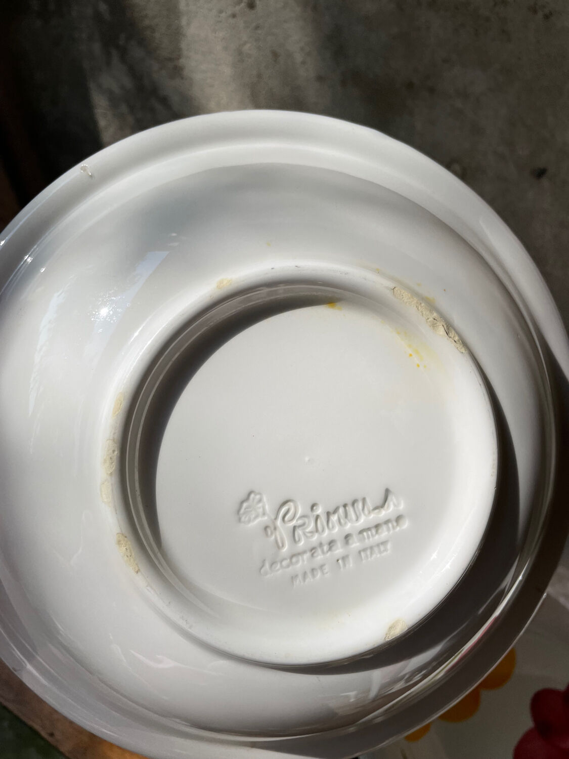 Set of 4 floral plates