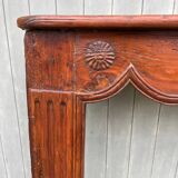 Wood fireplace