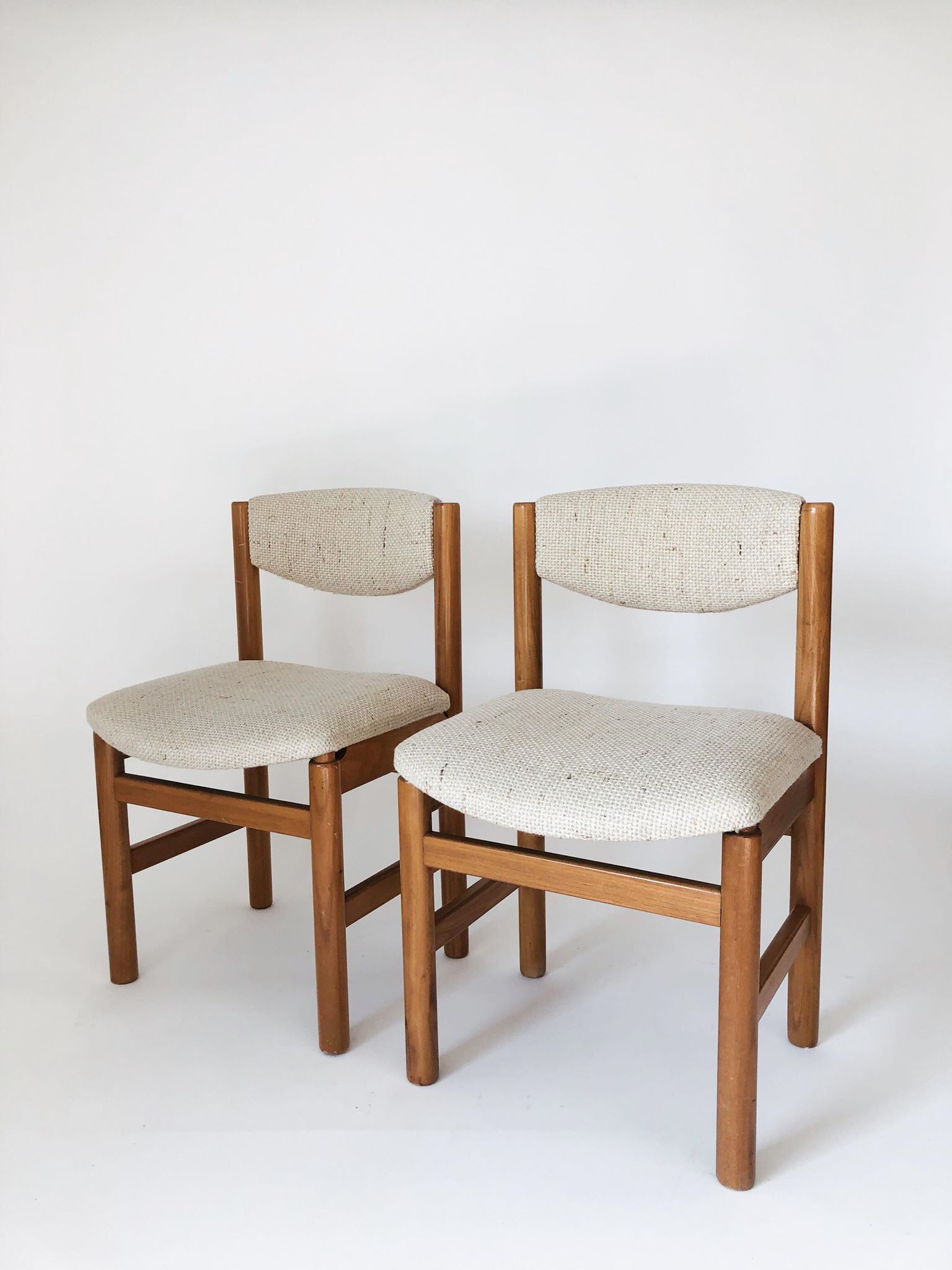 Paire chaises scandinaves en teck