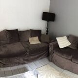 Set of 2 convertible sofas and a wing chair