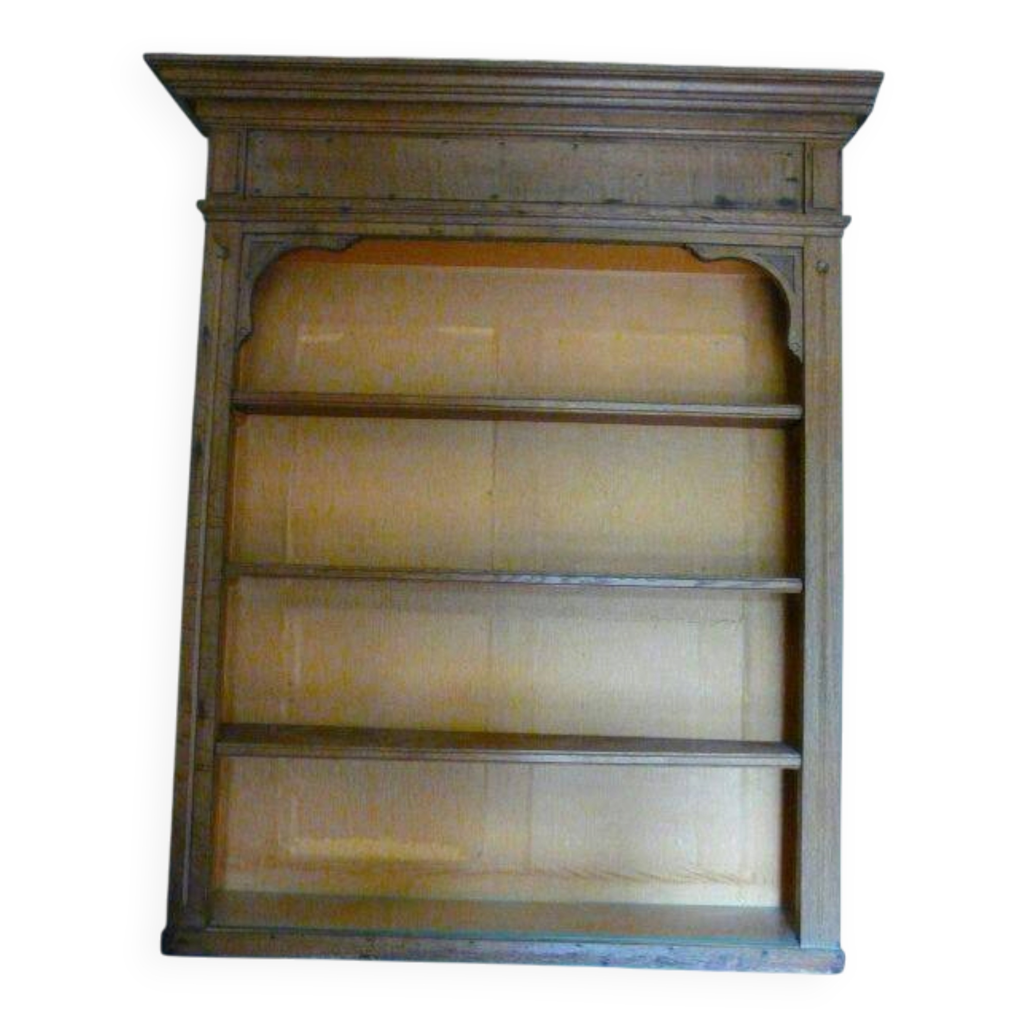 ancienne étagère murale meuble de magasin en chêne 19éme