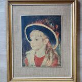 Reproduction painting August Renoir Portrait of a young girl in a blue hat