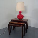 Glass floor lamp by Peil & Putzler, 1970s